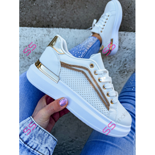 Biele dámske tenisky ZAHARA-