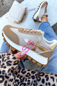 Dámske tenisky so zlatým doplnkom JILIAN-