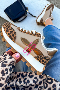 Dámske tenisky so zlatým doplnkom JILIAN