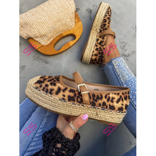 Leopardie sandále v štýle espadrille MAPIYA-