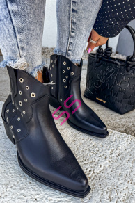 Jarné čižmy zdobené striebornými nitmi VIVIANA-