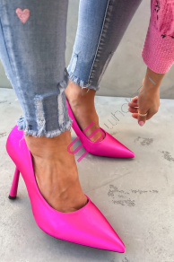 Fuksiové saténové lodičky DORINA