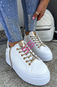 Platformové tenisky zdobené kamienkami VALERIE-