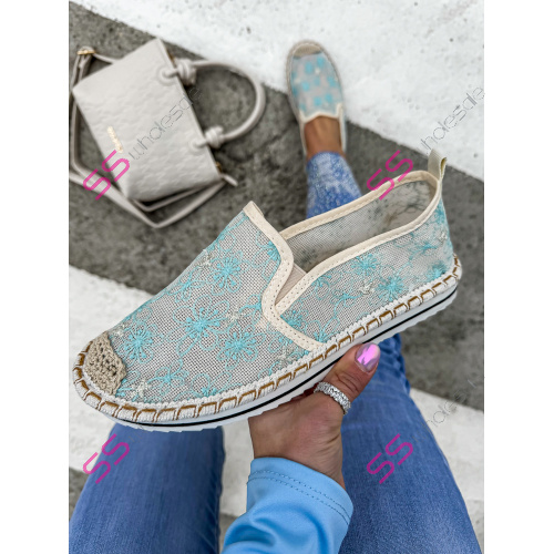 Vyšívané sieťované espadrilky VIVITA-