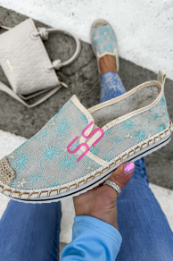 Vyšívané sieťované espadrilky VIVITA