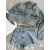 Denim sukňové nohavice CARLIE