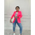 Neon pink dámske sako LILLA