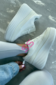 Biele dámske tenisky GIVANA-