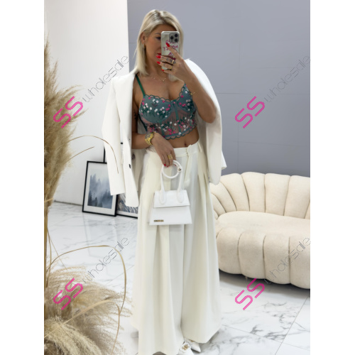 Elegantné wide-leg nohavice NELMA