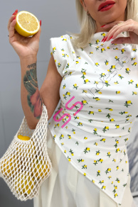 Biela makramé kabelka ALEISHA