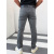 Sivé pánske rifle slim fit s opaskom