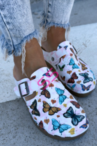 Vzorované zdravotnícke šľapky BEYAZ