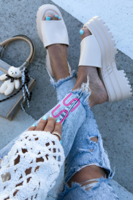 Platformové dámske šľapky YOLANDA