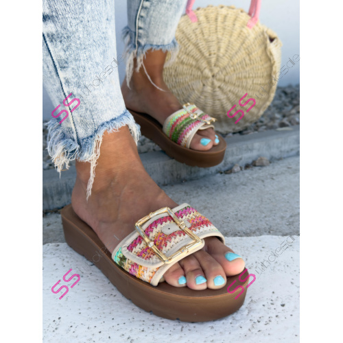 Farebné dámske šľapky PAULA-