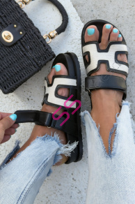 Čierne dámske šľapky JOSLEEN-