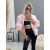Prechodný baby pink bomber bunda s vypchávkami AUREA