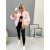 Prechodný baby pink bomber bunda s vypchávkami AUREA