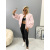 Prechodný baby pink bomber bunda s vypchávkami AUREA