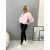 Prechodný baby pink bomber bunda s vypchávkami AUREA