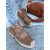 Hnedé sandále v štýle espadrille MAPIYA