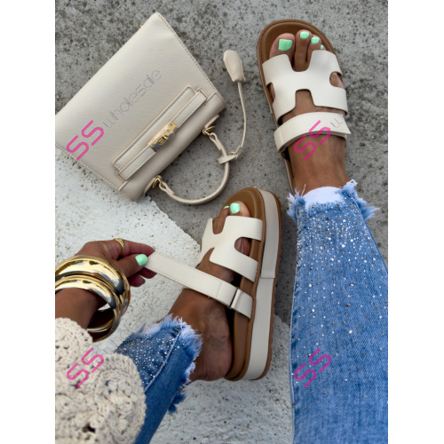 Béžové dámske šľapky JOURNEY-