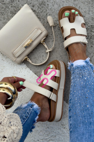 Béžové dámske šľapky JOURNEY