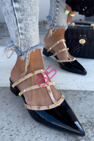 Lakované sandále zdobené nitmi AIDEN-