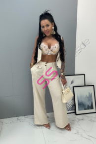 Elegantný dámsky ľanový komplet LYNER