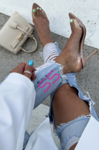 Transparentné sandále NOREL-