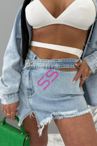 Denim sukňové nohavice CARLIE