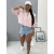 Prechodný baby pink bomber bunda s vypchávkami AUREA