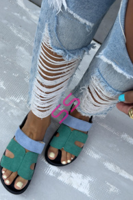 Dámske semišové šľapky MARTHA-