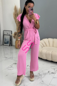 Ľahučký ružový overal Blake