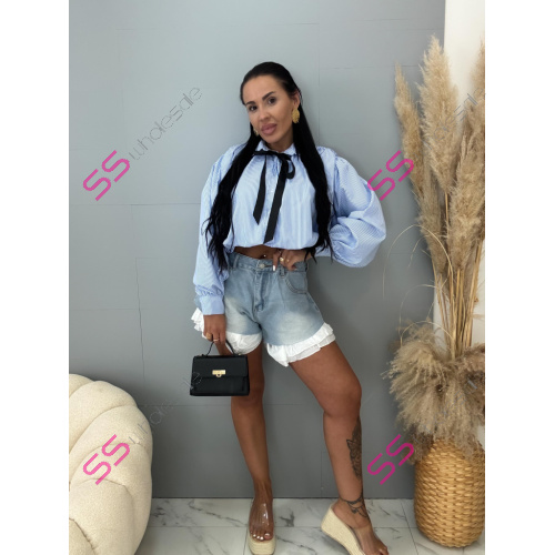 Elegantná dámska crop top blúzka SERINA