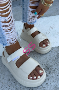 Ultraľahké gumené sandále na suchý zips ZURI-