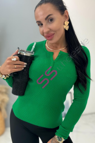 Vrúbkovaný pulóver BERINDA+