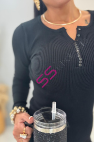 Vrúbkovaný pulóver BERINDA+