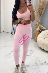 Baby pink elastické legíny+