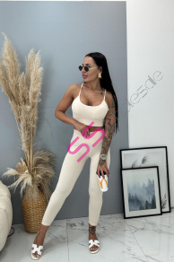 Béžové elastické legíny+