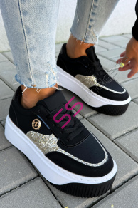 Platformové tenisky so zlatými detailmi APRYLL-