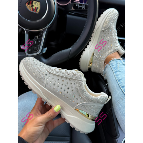 Platformové tenisky zdobené kamienkami MAISIE-