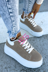 Platformové semišové dámske tenisky HEIDY