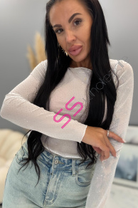 Šifónové tričko s korálkami PHILA