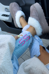 Teplé semišové topánky KASHA+