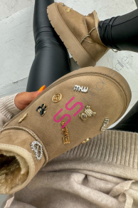 Dámske snehule s ozdobami  KALEB+