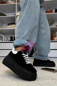 Platformové semišové dámske tenisky HEIDY-