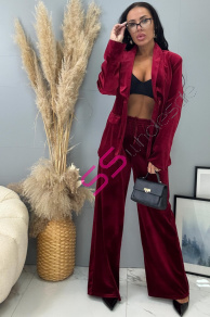 Elegantný velvet komplet s vypchávkami ZOFIA+