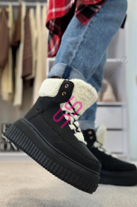 Zateplené platformové členkové tenisky SADIA