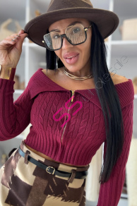 Pletený crop top TALDORA