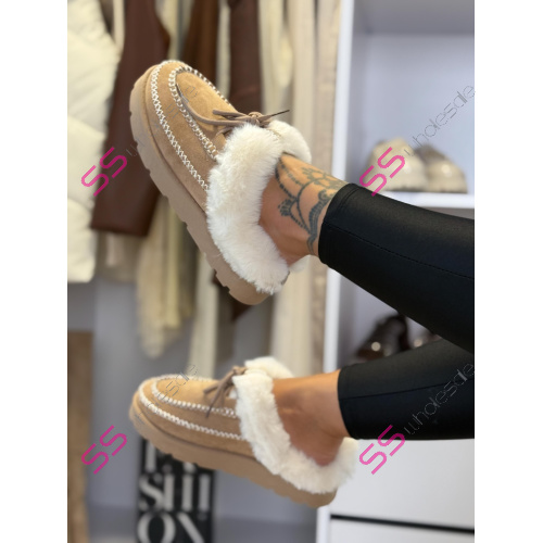 Teplé semišové topánky VILENA-